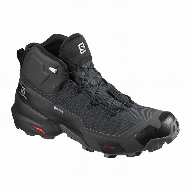 SALOMON CROSS HIKE MID GORE-TEX Philippines - Men's Hiking Boots - Black | 037952-IMV